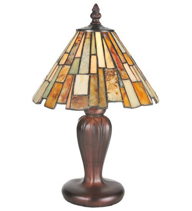 Delta Jadestone 13 Inch H Delta Jadestone Mini Lamp by Meyda Tiffany - 6976-JMP