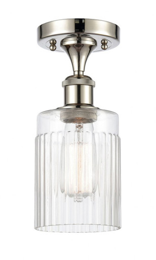 Hadley 1 Light Semi Flush Mount 10.25 Inch and 4.5 Inch Wide by Innovations - 516-1C-PN-G342