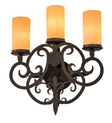 Ashley 12W 3 LED Wall Sconce 17.5 x 16.5 Inches by Meyda Tiffany - 189166