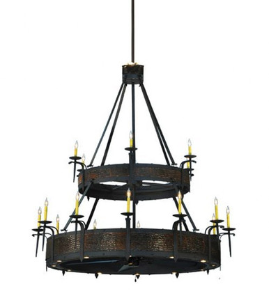 Costello 18 Light 2 Tier Fandelier 100 In H and 74 In W by Meyda Tiffany - 134750