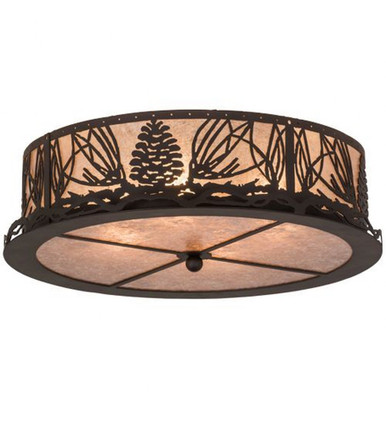 Mountain Pine 4 Light Flush Mount 8 x 22 In by Meyda Tiffany - 171361