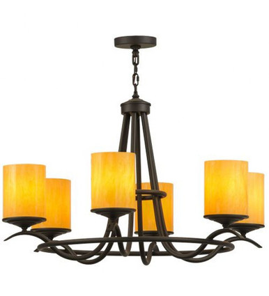 Octavia 6 Light Chandelier 32 x 39 Inch by Meyda Tiffany 150215 - 150215