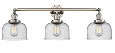 Bell 3 Light Bath Vanity 11 Inch Tall and 32 Inch Wide by Innovations - 205-PN-G74