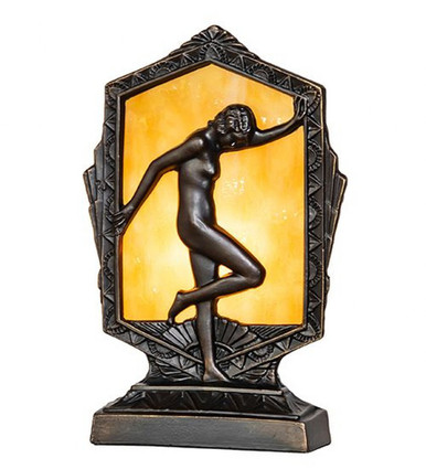 Deco Posing Lady 1 Light Accent Lamp 9 x 5 Inch by Meyda Tiffany 268410 - 268410