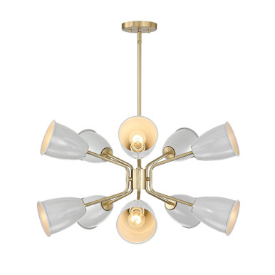 Biba 10 Light Chandelier 15.75 Inch X 28.5 Inch Wide by Designers Fountain - BIBA-10CH