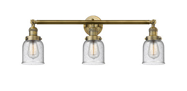 Bell 3 Light Bath Vanity 11 Inch Tall and 30 Inch Wide by Innovations - 205-BB-G54