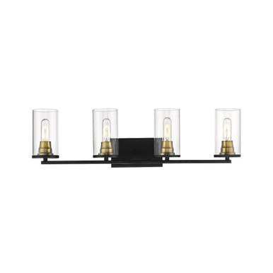 Pasadena 4 Light Bath Vanity 8 Inch Tall and 32 Inch Wide by Millennium - 3494-MB/HBZ