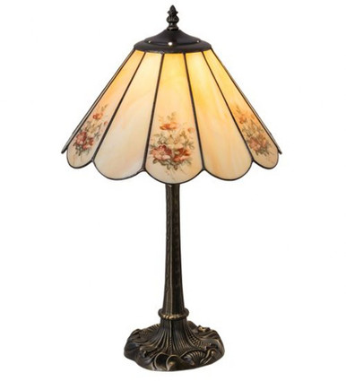 Pansies 21 Inch High Pansies Table Lamp by Meyda Tiffany - 218834