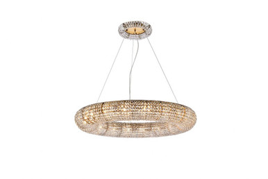PARIS 18 Light Chandelier In Modern Style 6 x 41 Inches Wide by Elegant  - 2114G41G/RC