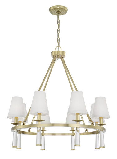 Baxter 8 Light Large Chandelier by Crystorama - 8867