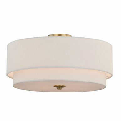 Burnaby 4 Light 18 Inch Wide Semi Flush Mount by Vaxcel - C0112