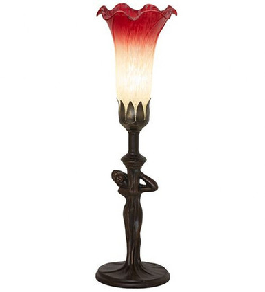 Pond Lily  1 Light Accent Lamp 15 Inch H and 5 Inch W by Meyda Tiffany - 259384