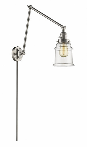 Canton 1 Light Adjustable Swing Arm Wall Sconce 30X6 Inch by Innovations - 238-SN-G182