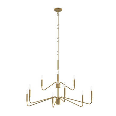 Pilar 9 Light 2 Tier Chandelier 30 Inch Tall and 40 Inch Wide by Progress - P400474