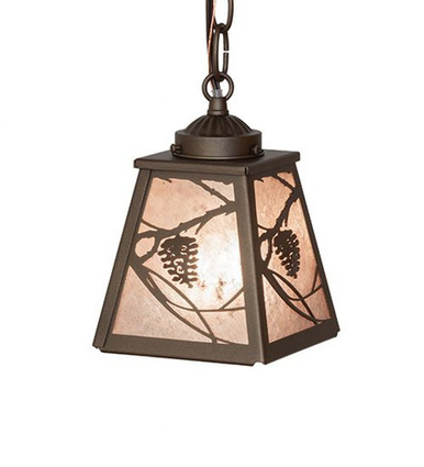 Whispering Pines 1 Light Mini Pendant 11 x 7 Inches by Meyda Tiffany - 265948