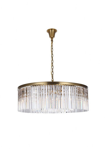 Sydney 10 Light Oversized Round Chandelier by Elegant - 1208G43SG/RC