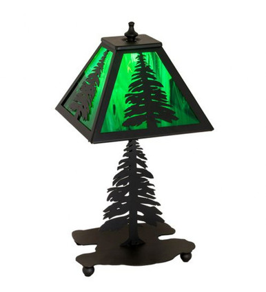 H Pines  1 Light Accent Lamp 15 Inch H and 11 Inch W by Meyda Tiffany - 27107