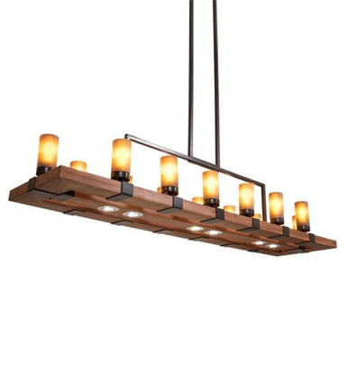 Grand Terrace 14 Light Oblong Chandelier 213 x 17 Inch W by Meyda Tiffany - 220740