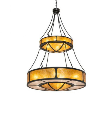 Kleba 15 Light 2 Tier Pendant 80 x 46 Inches by Meyda Tiffany - 240509