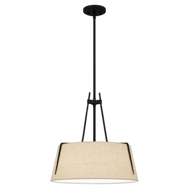Leona 3 Light Large Pendant by Quoizel - LOA2818MBK