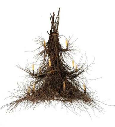 Twigs 15 Light 3 Tier Chandelier 93 x 72 Inches Wide by Meyda Tiffany - 117698