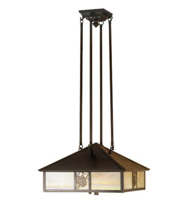 Seneca Winter Pine 3 Light Pendant 36 x 247 Inches by Meyda Tiffany - 52097