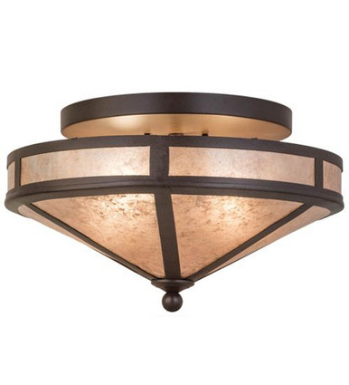 Craftsman Prime 2 Light Flush Mount 9.5 x 16 In by Meyda Tiffany - 169160