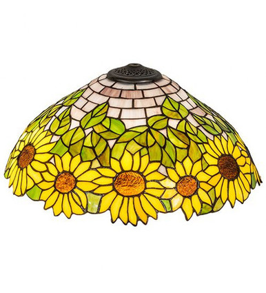 Wild Sunflower - Shade-9 Inches Tall and 18 Inches Wide by Meyda Tiffany - 119680