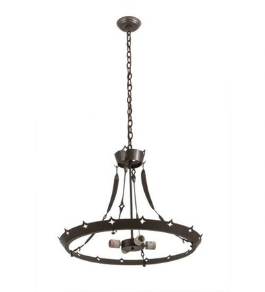 4 Light Inverted Pendant Hardware by Meyda Tiffany 179882 - 179882