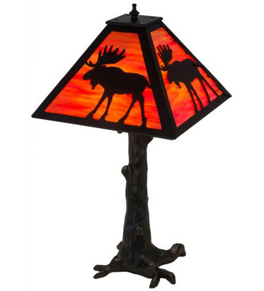 Lone Moose  3 Light Table Lamp 42 Inch H and 18 Inch W by Meyda Tiffany - 187276