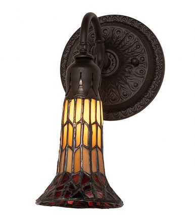 Pond Lily 1 Light Wall Sconce 10 x 5.5 Inches by Meyda Tiffany 260483 - 260483