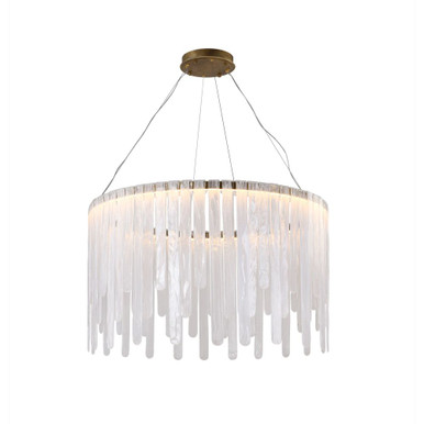 Roselle 65W 1 LED Pendant 24 Inch Tall and 40 Inch Wide by Artcraft - AC6124LB