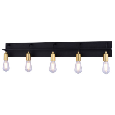 Seward Park 5 Light Bath Vanity 9.75 Inch Tall and 36 Inch Wide by Vaxcel - W0504
