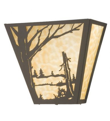 Quiet Pond 2 Light Wall Sconce 11.5 x 13 Inches by Meyda Tiffany - 23954