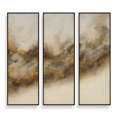 Smoke Break Modern Art (Set of 3) 61 InchTall X 21 Inch Wide by Uttermost - 32489