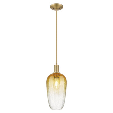 Brookhaven Flute 1 Light Cord Hung Mini Pendant 15.83X7 by Innovations - 716-1P-BB-G484-7AM