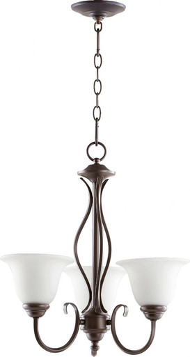 Spencer 3 Light Small Chandelier by Quorum - 6010-3
