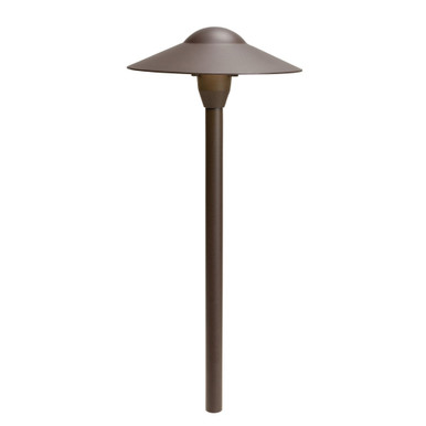 1 light Domed Path Light 21 inches tall by 8.5 inches wide by Kichler  - 15310