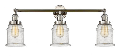 Canton 3 Light Bath Vanity 10 Inch Tall and 30 Inch Wide by Innovations - 205-PN-G184