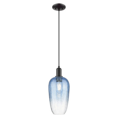 Brookhaven Flute 1 Light Cord Hung Mini Pendant 15.83X7 by Innovations - 716-1P-BK-G484-7SB