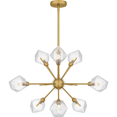 Salvador 9 Light Chandelier 18.75 Inch Tall and 30 Inch Wide by Quoizel - PCSVD5034