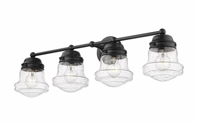 Vaughn 4 Light Bath Vanity In Industrial Style 9.5 x 31.5 Inches by Z Lite - 736-4V-MB
