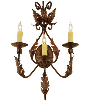 French Elegance 3 Light Wall Sconce 28 x 16.5 Inches by Meyda Tiffany - 135057