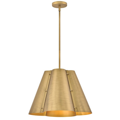 Bowman 12W 3 LED Pendant 13.5 Inch Tall and 19 Inch Wide by Hinkley - 48544