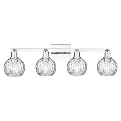 Athens Water Glass 4 Light Bath Vanity 9.75 Inch X 33 Inch by Innovations - 716-4W-G1215-6