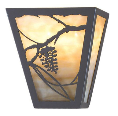 Whispering Pines 2 Light Wall Sconce 7.5 x 7 Inches by Meyda Tiffany - 48307