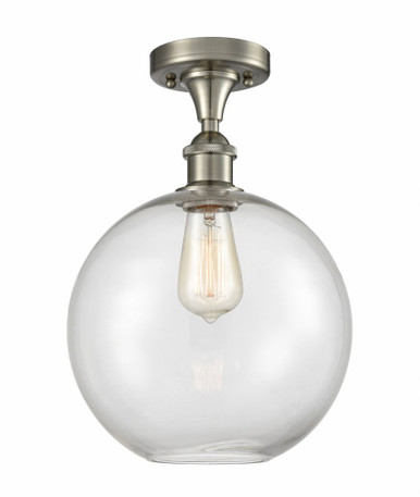 Athens 1 Light Semi Flush Mount 13.25 Inch and 10 Inch Wide by Innovations - 516-1C-SN-G122-10