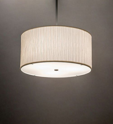 Cilindro Mushroom Pleated 3 Light Pendant 48 x 24 Inches by Meyda Tiffany - 275641