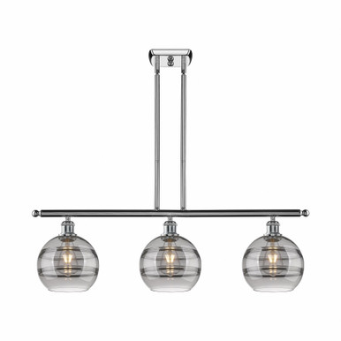Rochester 3 Light Oversized Island Pendant 10.38 Inch Tall by Innovations - 516-3I-G556-8