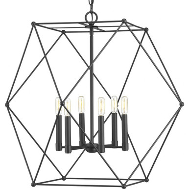 Spatial 6 Light Large Pendant by Progress - P500084-031